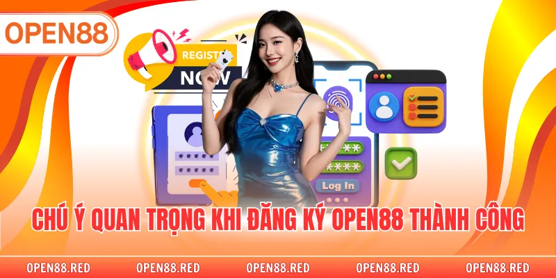 Chú ý quan trọng khi đăng ký OPEN88 thành công